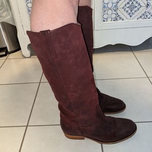 Leather riding boots